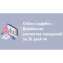 Online Analytics v4 — Внутрішня статистика відвідувань за 30 днів  OpenCart 2.3, 3.x