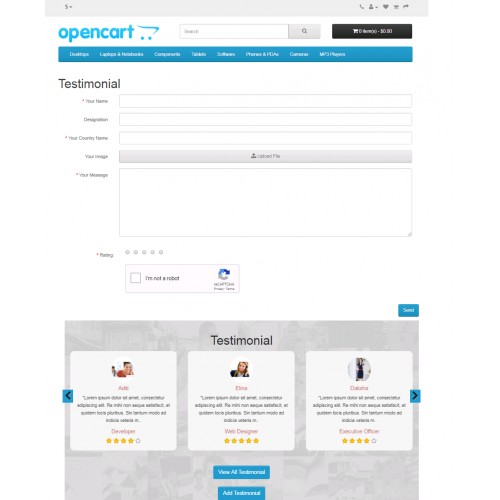 Відгуки про магазин із зображеннями покупця — Testimonial Shop v3.0.0 для Opencart 2.x, 3.x